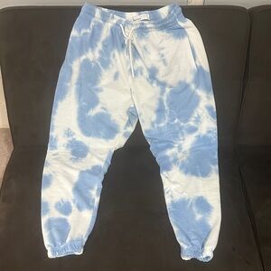 Refuge Light Blue Tie-Dye Joggers